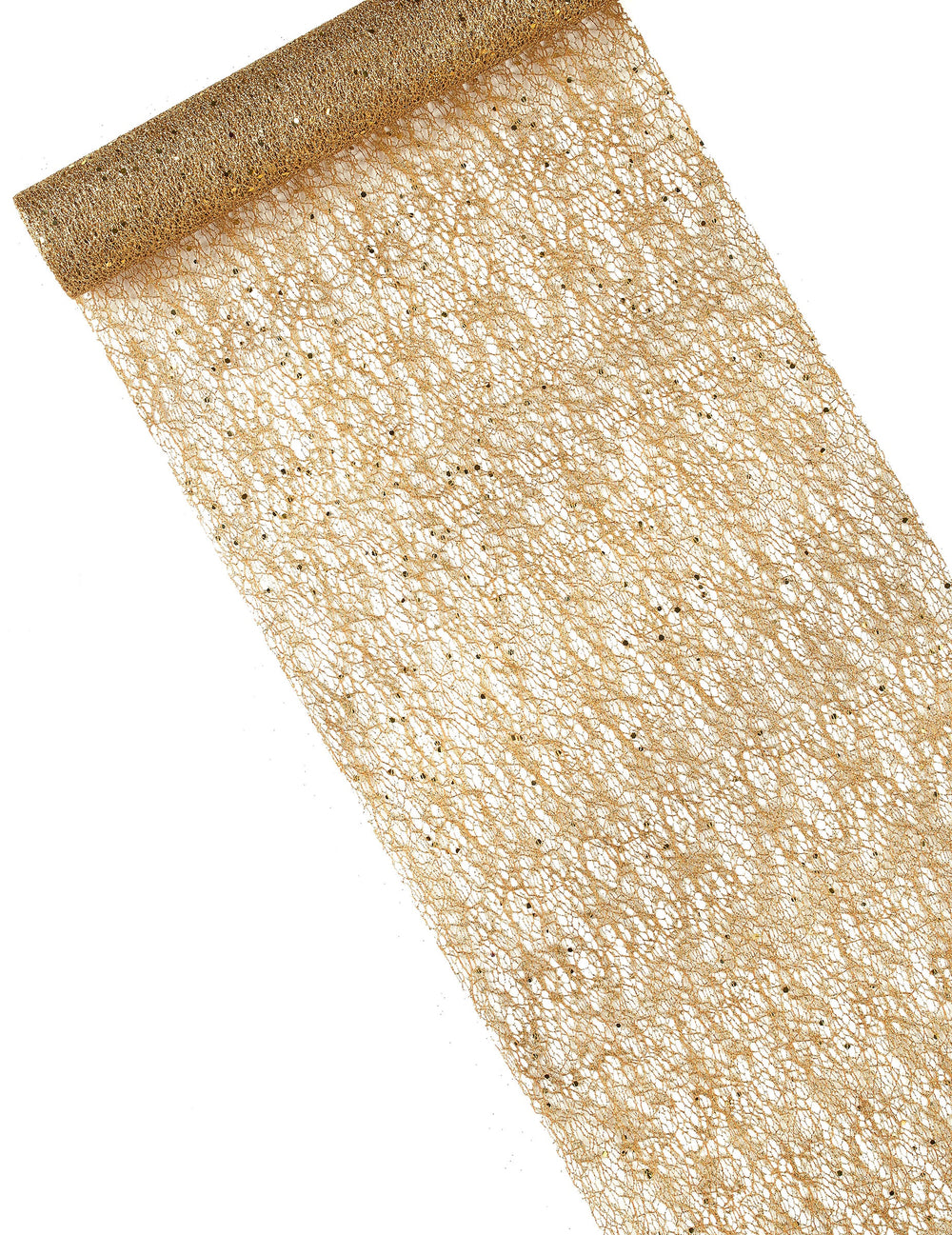Chemin de table à sequins pour décoration doré métallisé