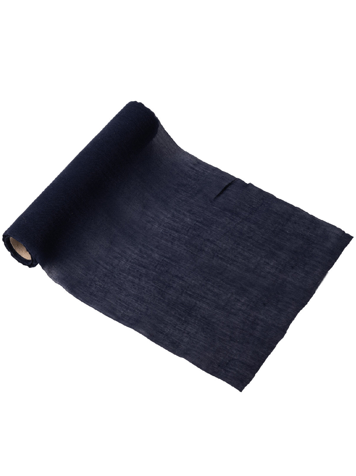 Caminho de mesa musselina azul marinho 28 cm x 5 m decoração casamento