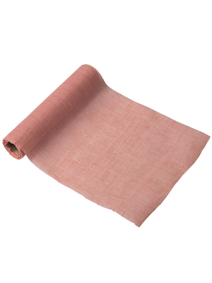 Caminho de mesa em musselina rosa 28 cm x 5 m para casamento