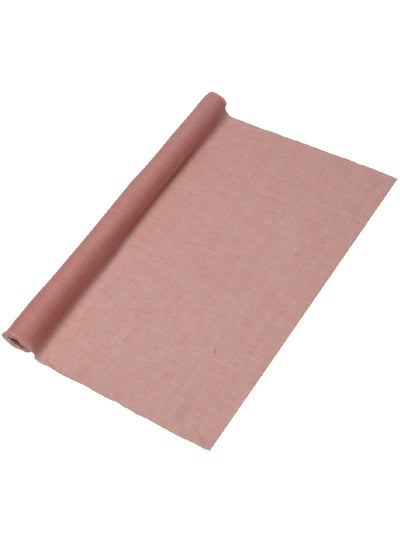 Caminho de mesa de musselina rosa 48 cm x 5 m para casamento e batizado