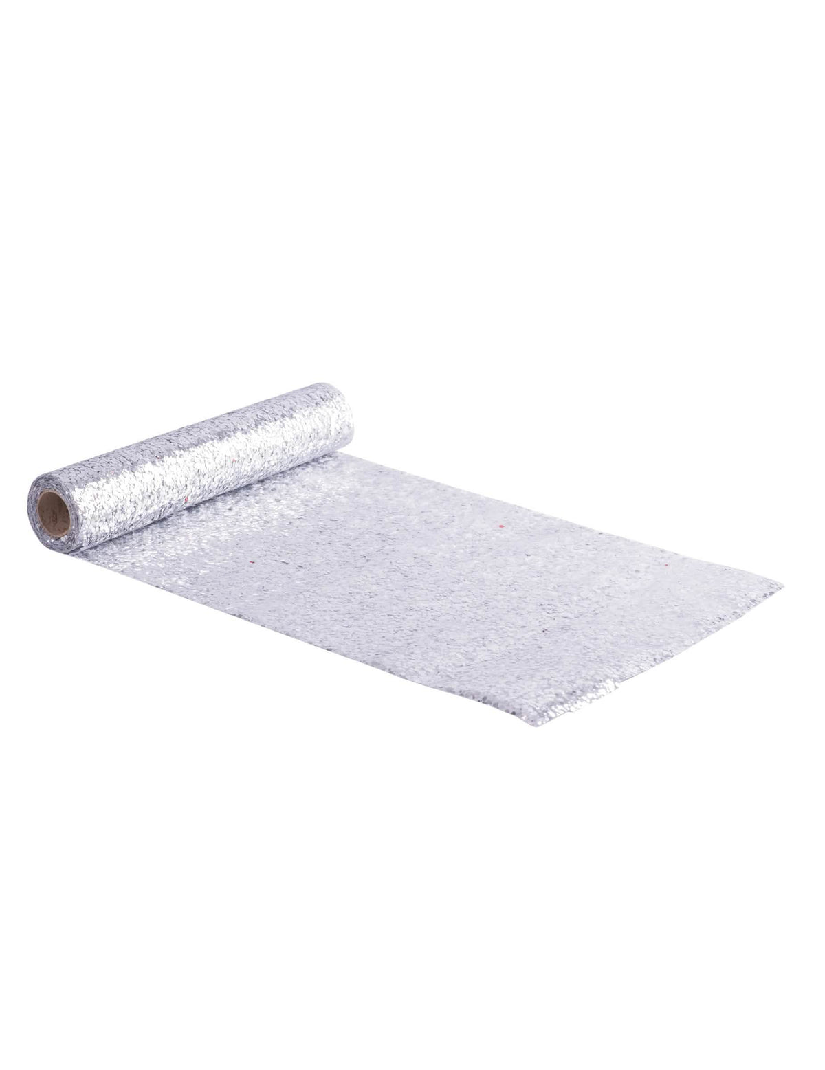 Caminho de mesa com lantejoulas brilhantes para festa prateado ajustável