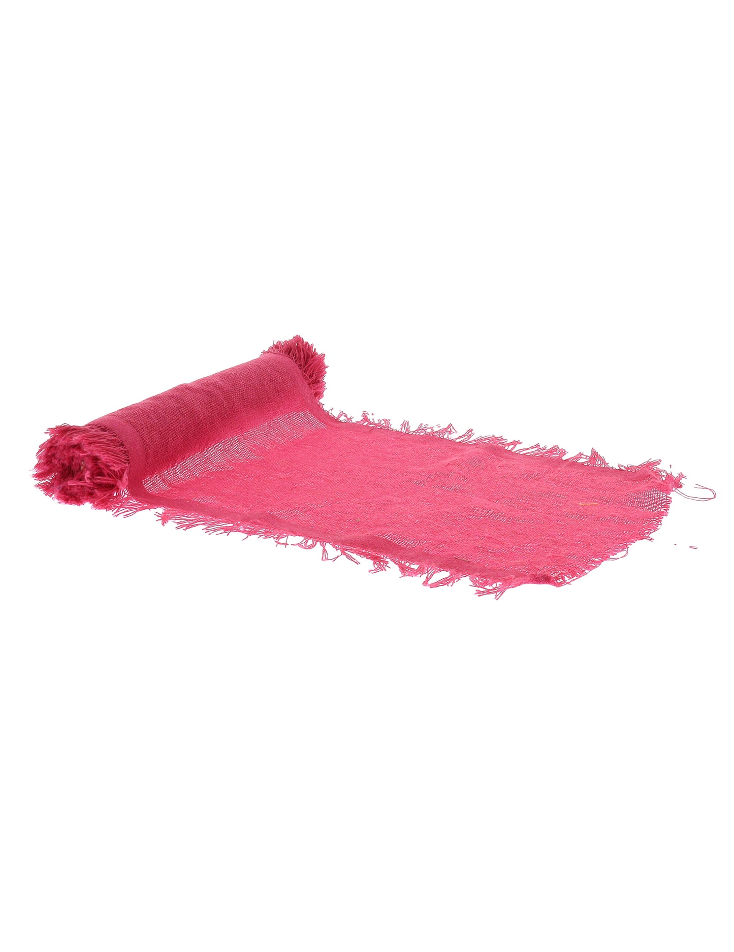 Caminho de mesa em tecido rosa 30 cm x 3 m