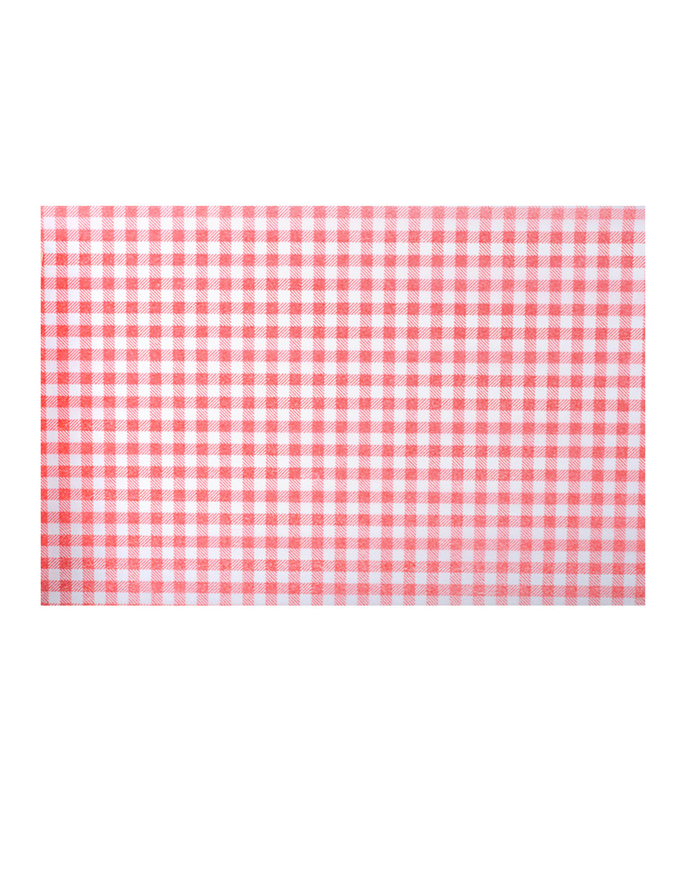 Chemin de table vichy retro pour décoration de fête rouge et blanc