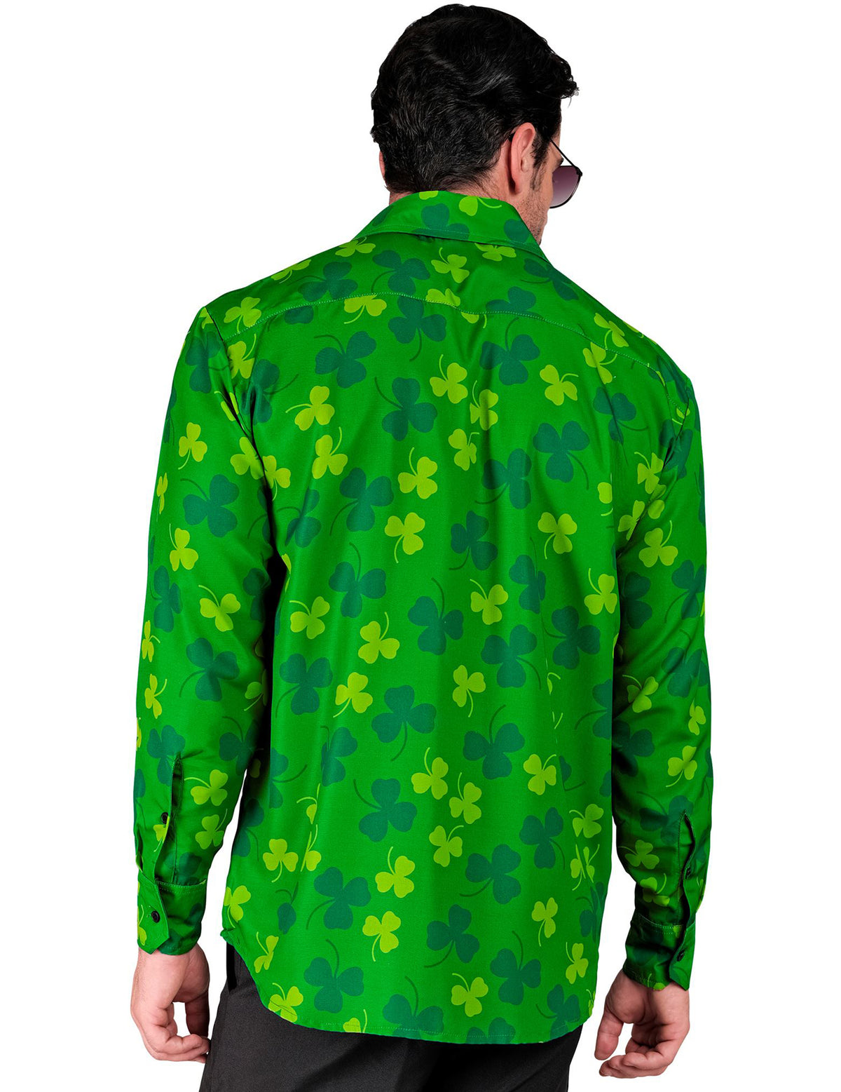 Camisa de São Patrício com trevos para homem