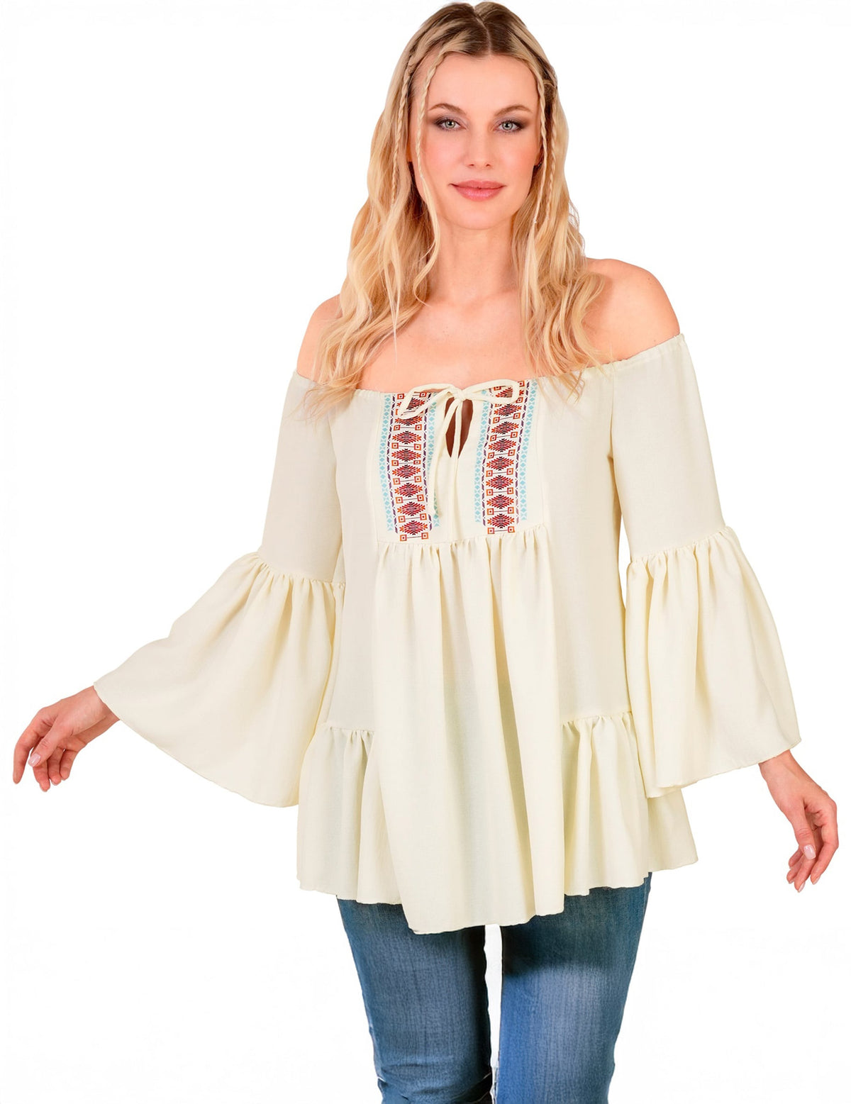 Camisa hippie dos anos 60 para mulher