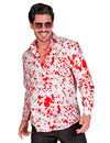 Camisa branca sangrenta para homens