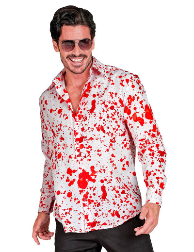 Camisa branca sangrenta para homens