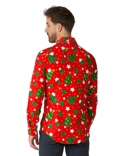 Vue de dos de la chemise de Noël à motifs Suitmeister