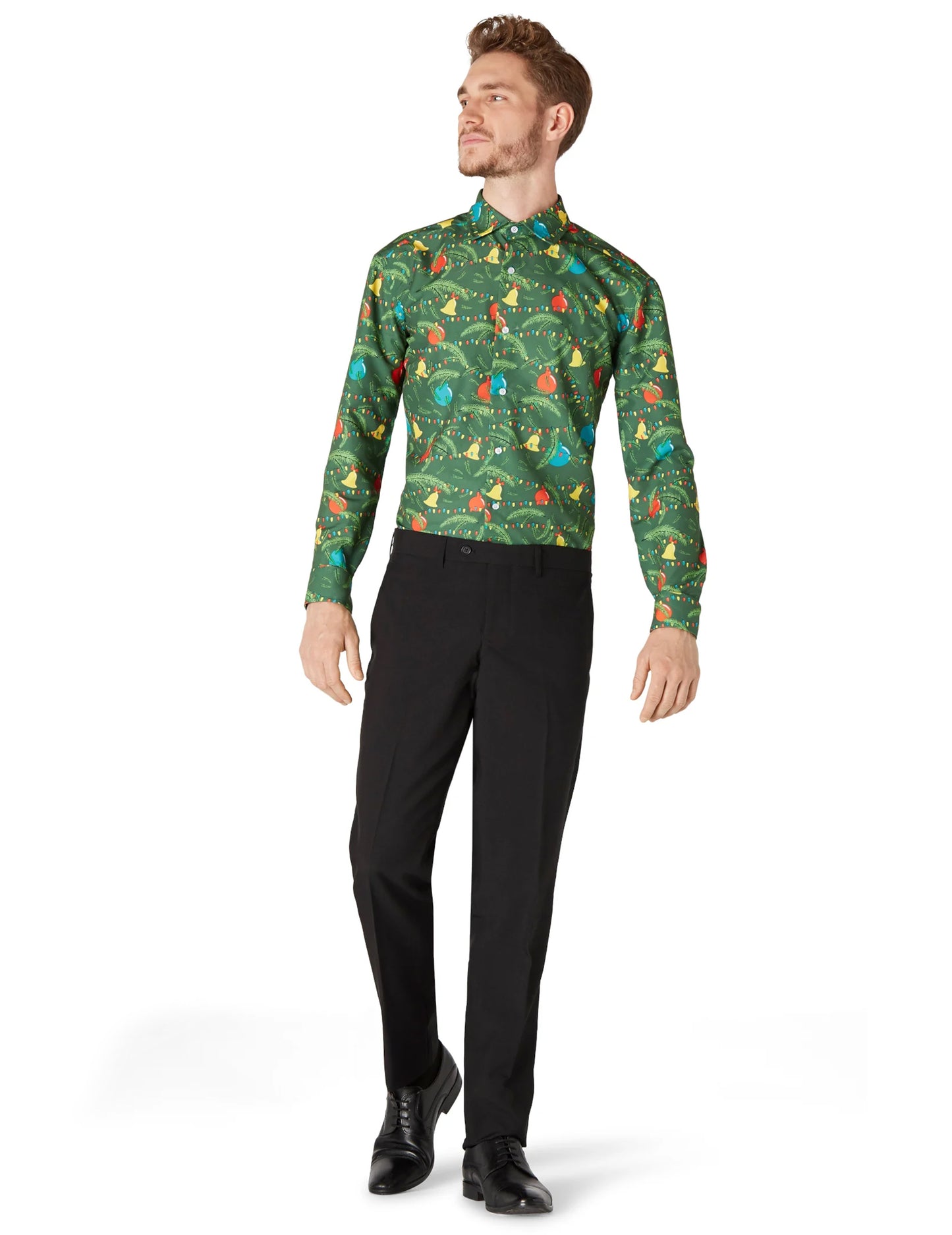 Vue d'ensemble de la chemise de Noël à motifs Suitmeister™ pour adulte