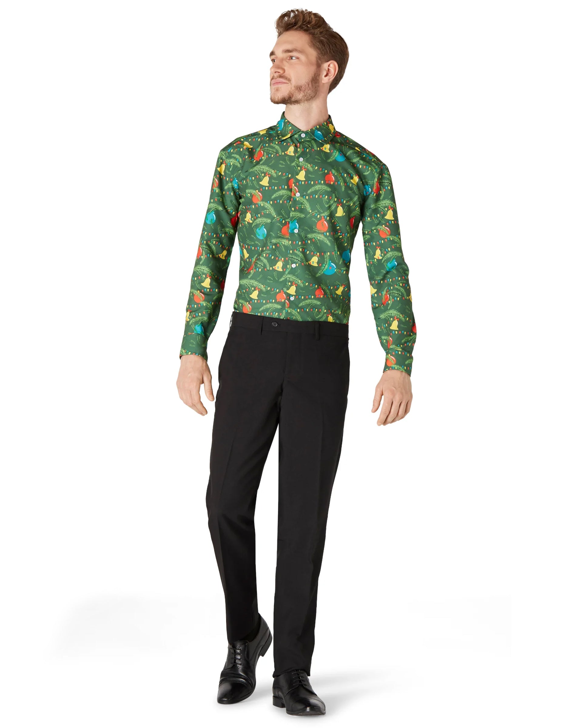 Vue d'ensemble de la chemise de Noël à motifs Suitmeister™ pour adulte