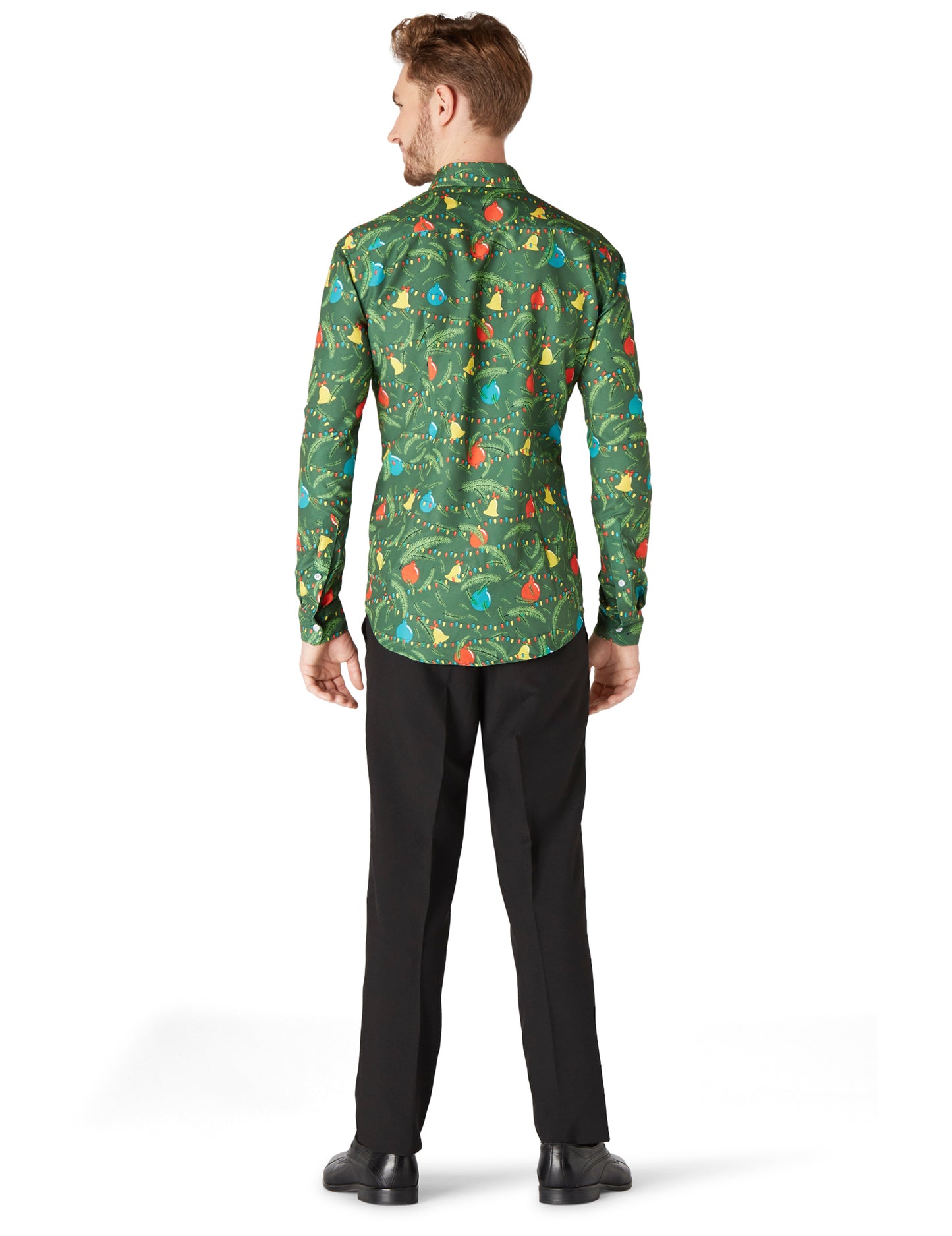 Vue de dos de la chemise de Noël à motifs Suitmeister™ pour adulte