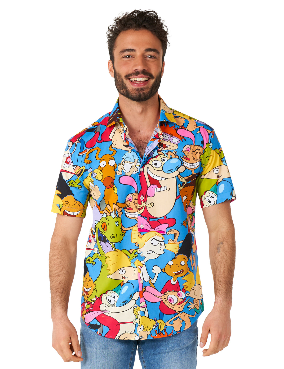 Camisa desenhos animados anos 90 Nickelodeon™ para adulto Opposuits™