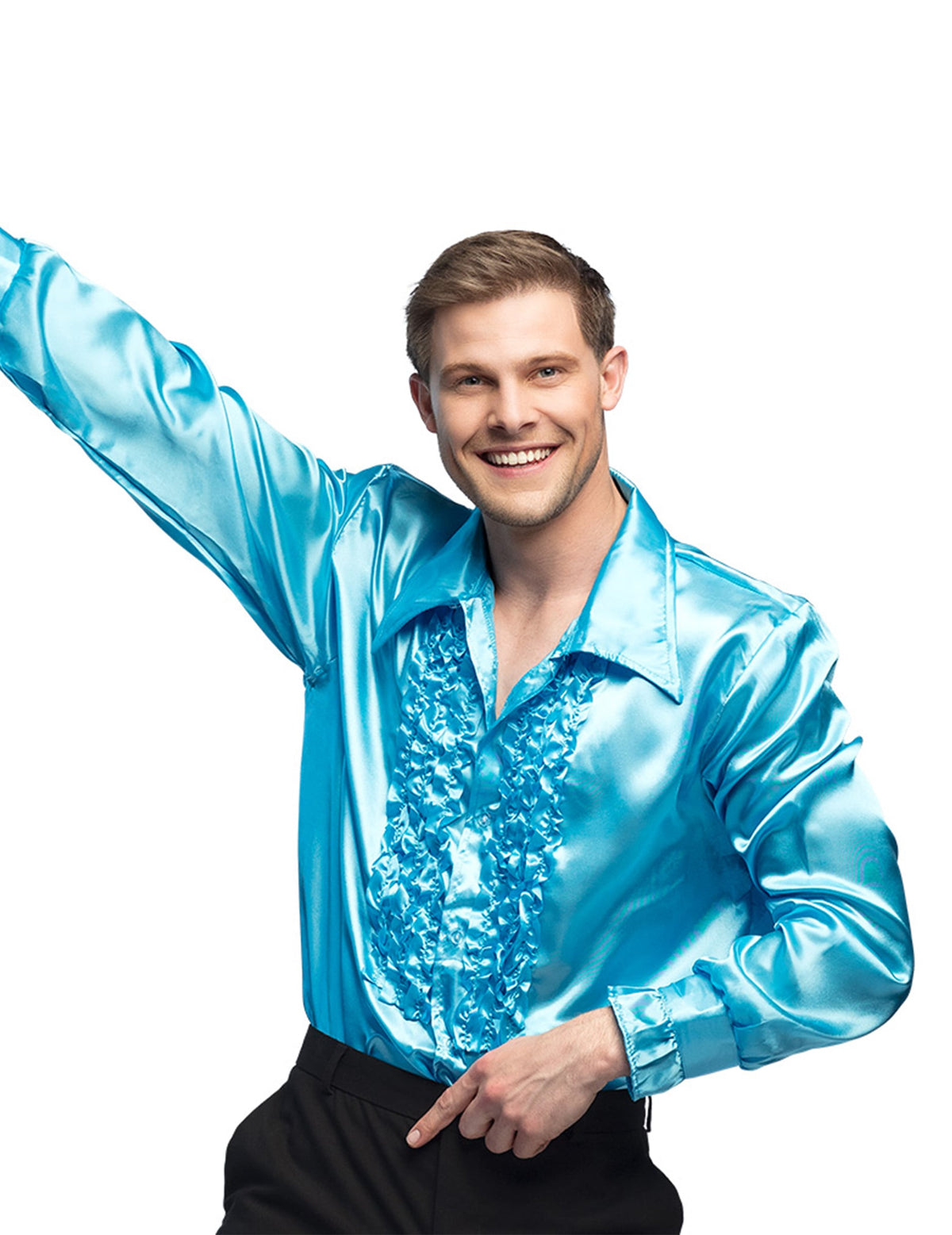 Camisa Disco azul-claro para Homem