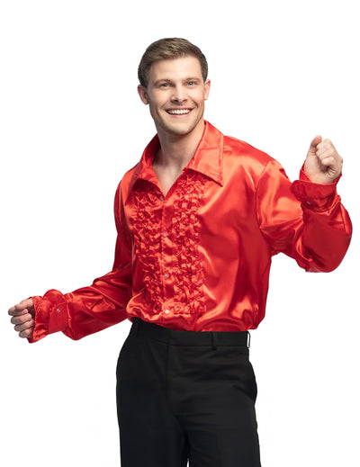 Disfarce disco vermelho para homem