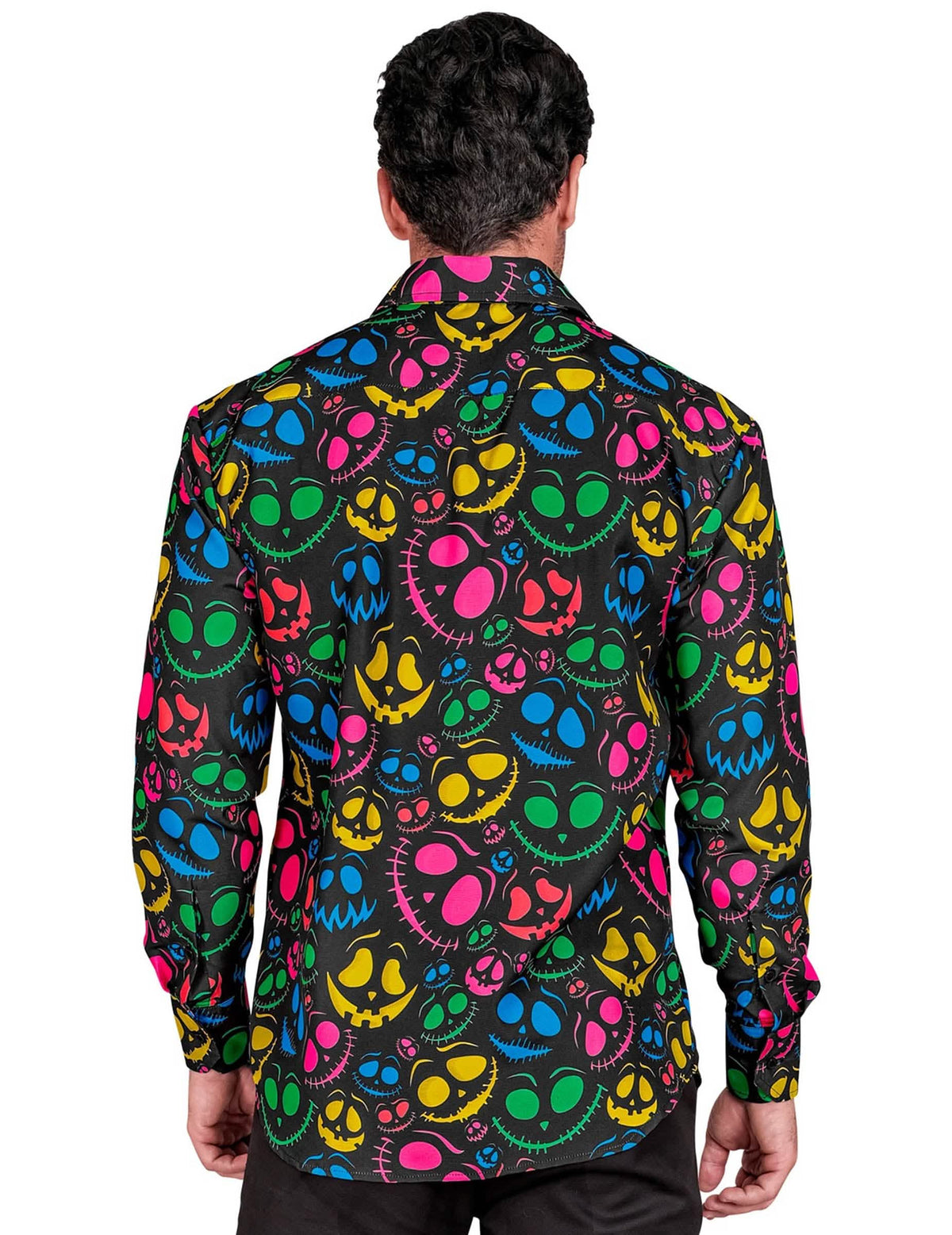 Camisa fantasma fluorescente para homem