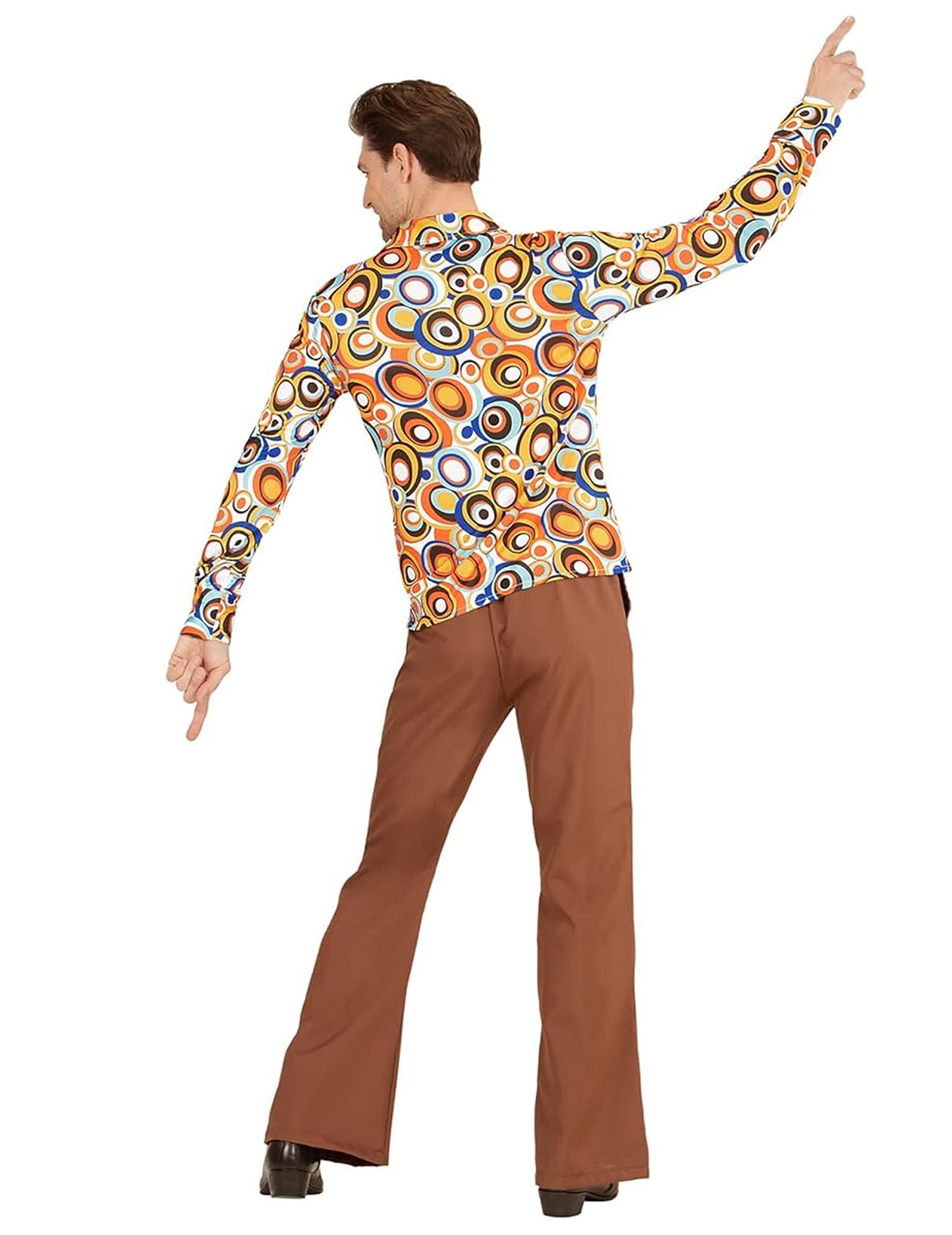 Camisa groovy bubbles anos 70' homem