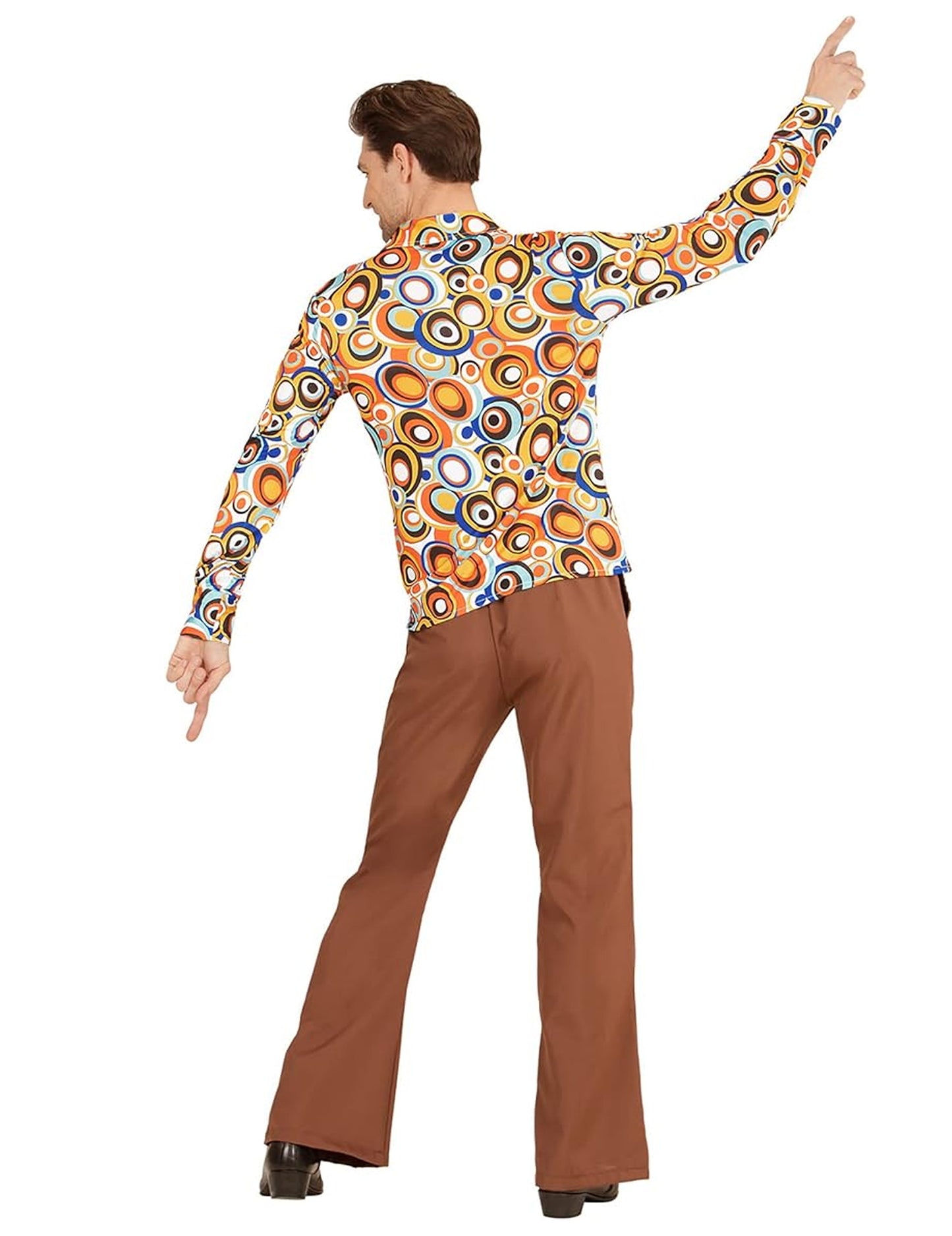 Camisa groovy bubbles anos 70' homem