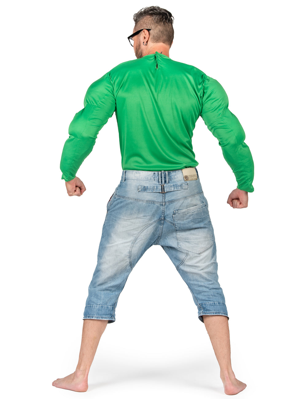 Chemise muscles verts pour adulte vert
