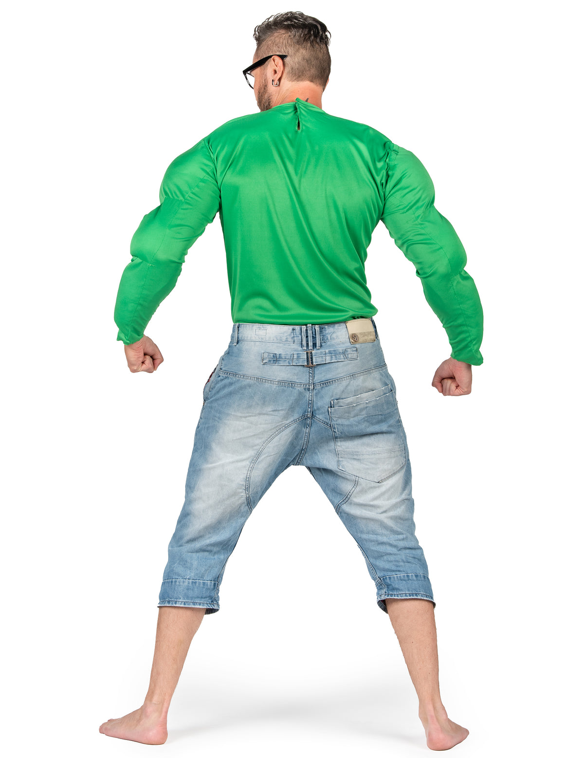 Chemise muscles verts pour adulte vert