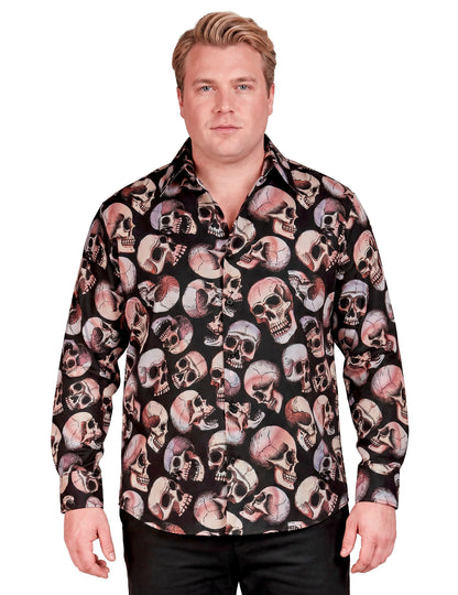 Camisa de caveira para homens
