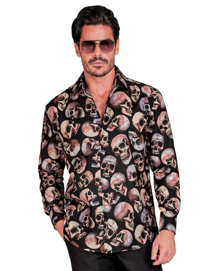 Camisa de caveira para homens
