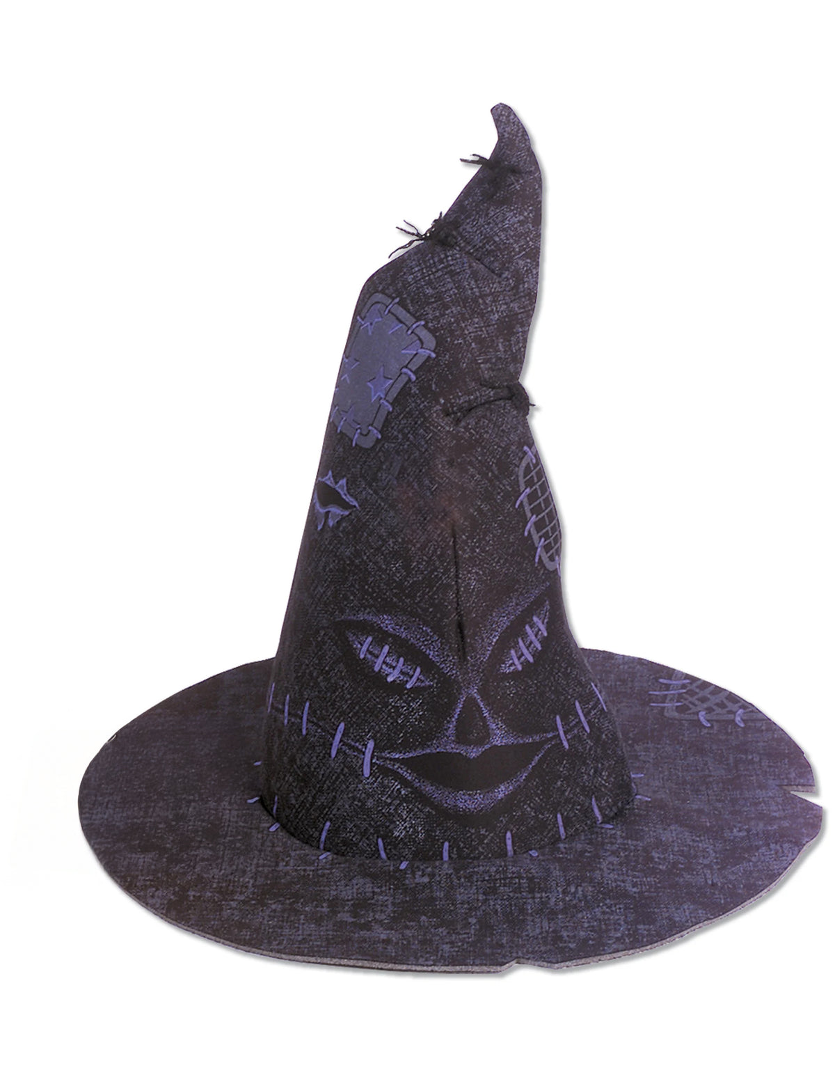 Choixpeau Harry Potter pour enfant marron foncé avec visage et coutures
