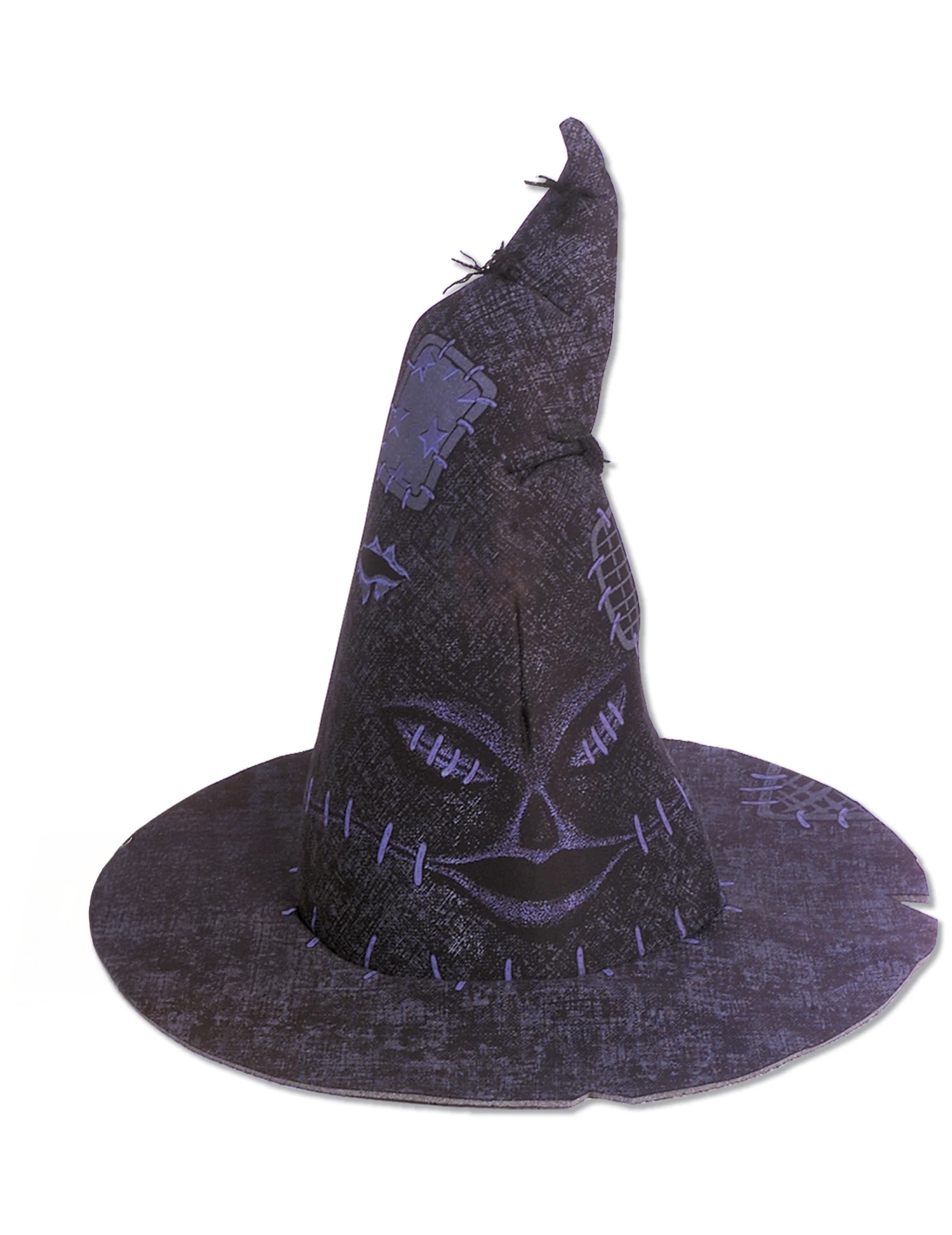 Choixpeau Harry Potter pour enfant marron foncé avec visage et coutures