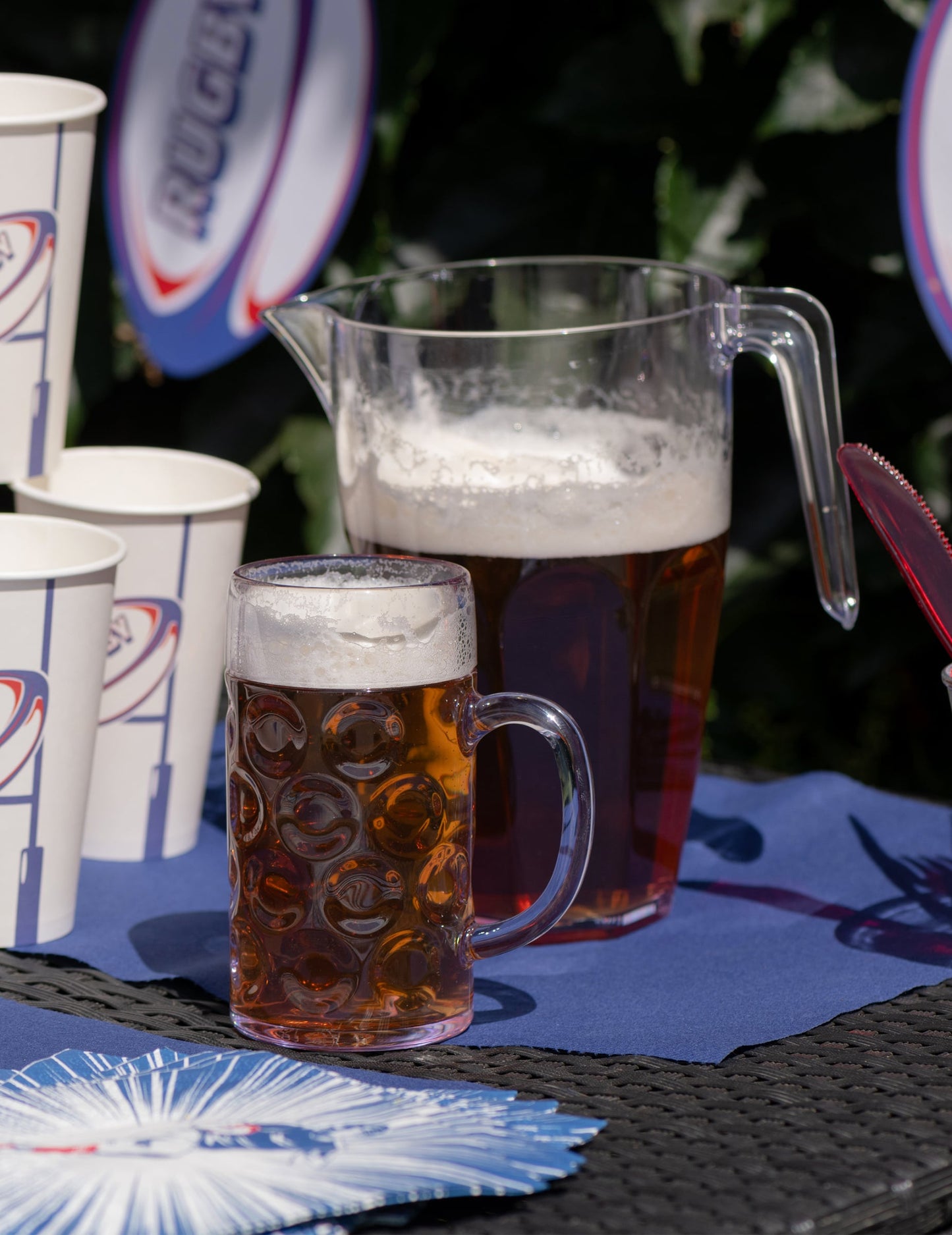Caneca de cerveja transparente 1 L