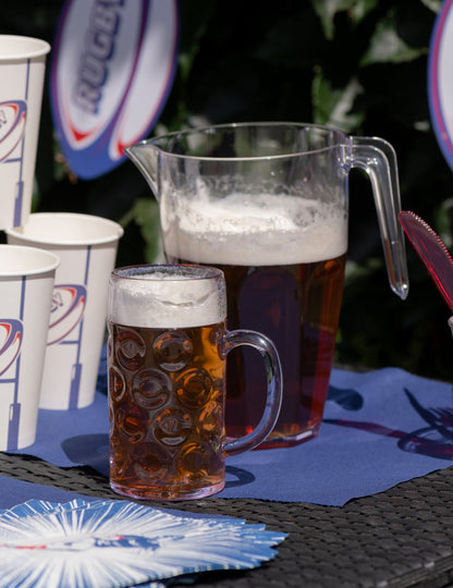 Caneca de cerveja transparente 1 L