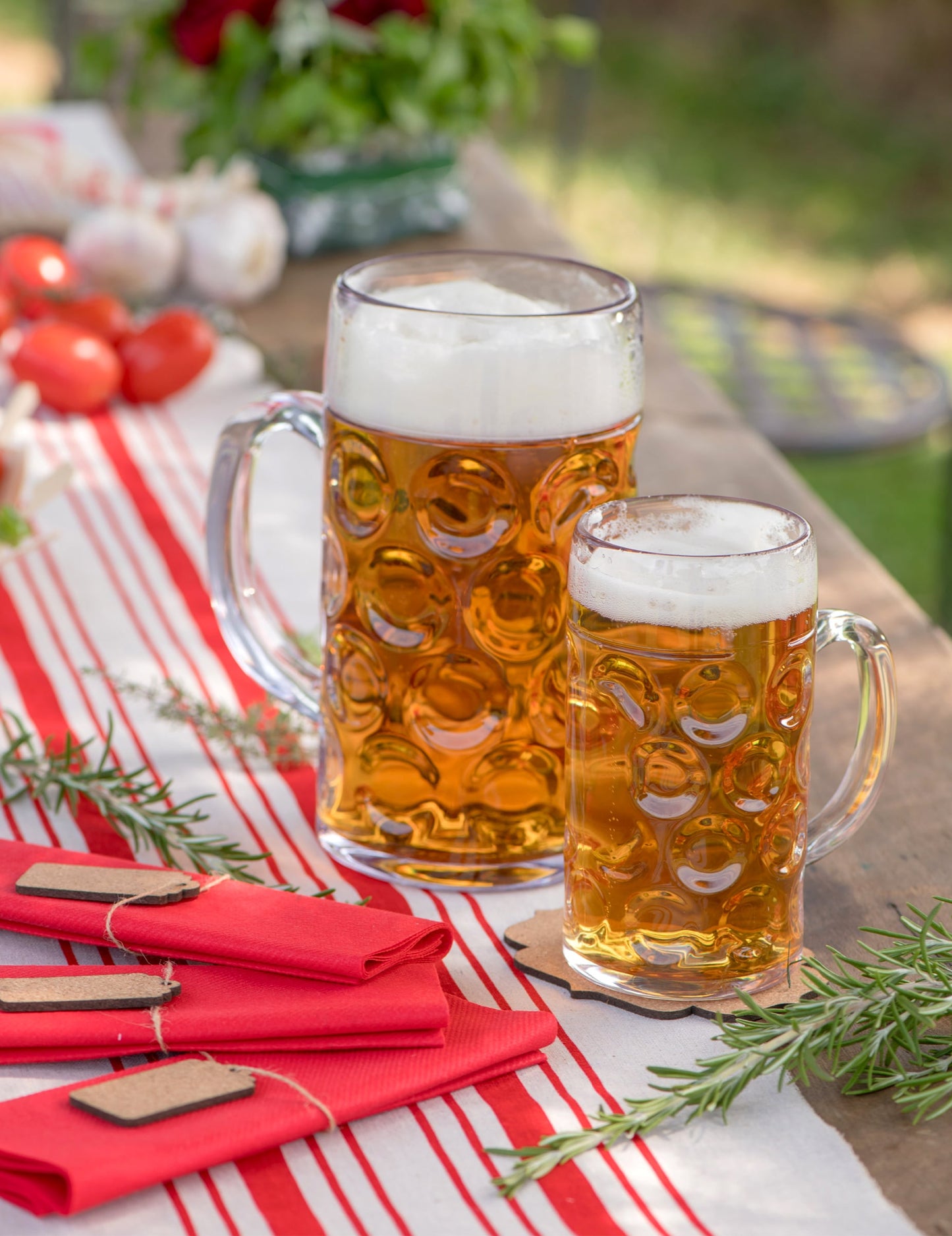 Caneca de cerveja transparente 1 L