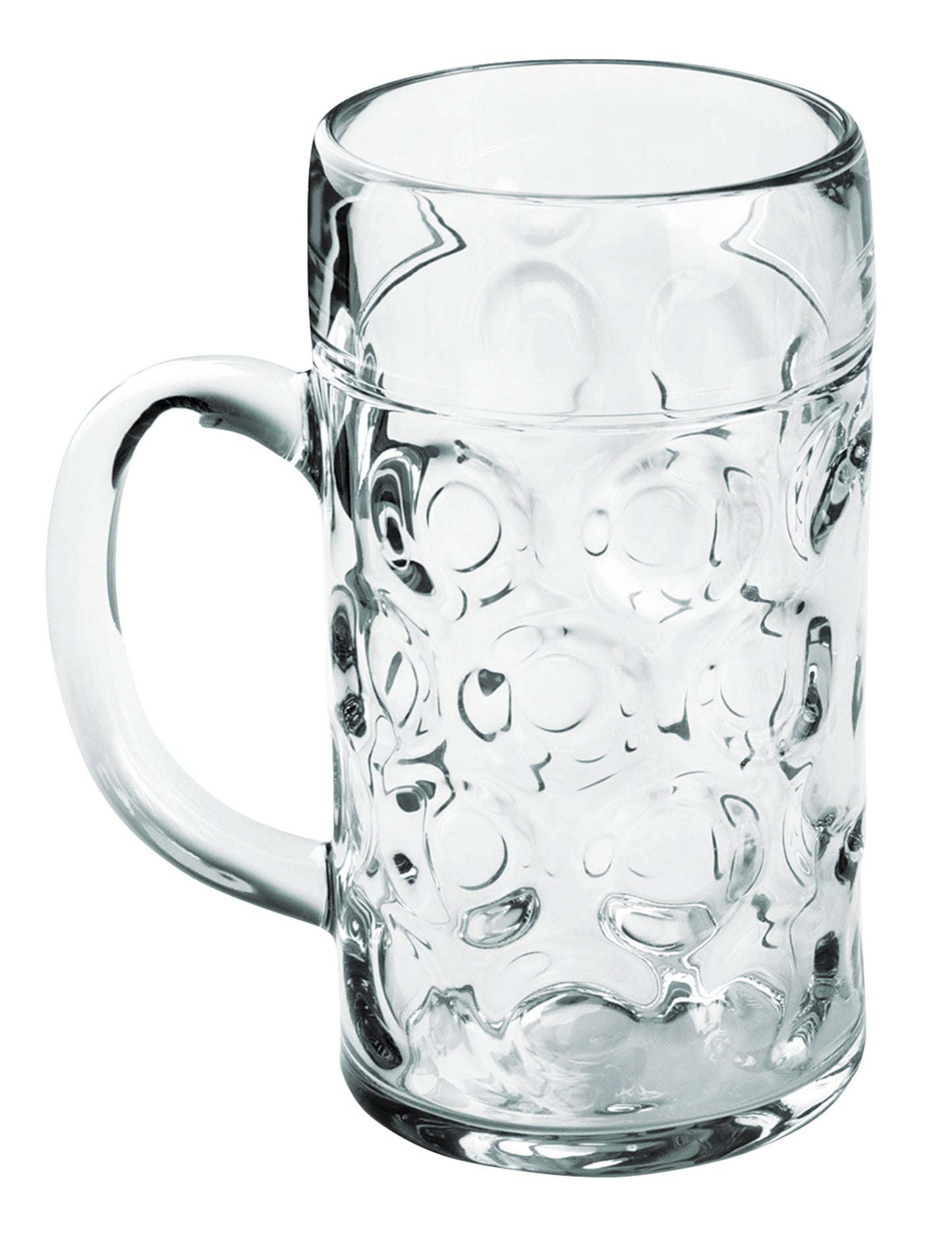 Caneca de cerveja transparente 50 cl