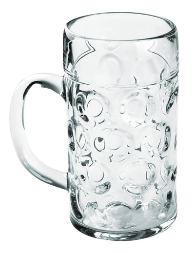 Caneca de cerveja transparente 50 cl