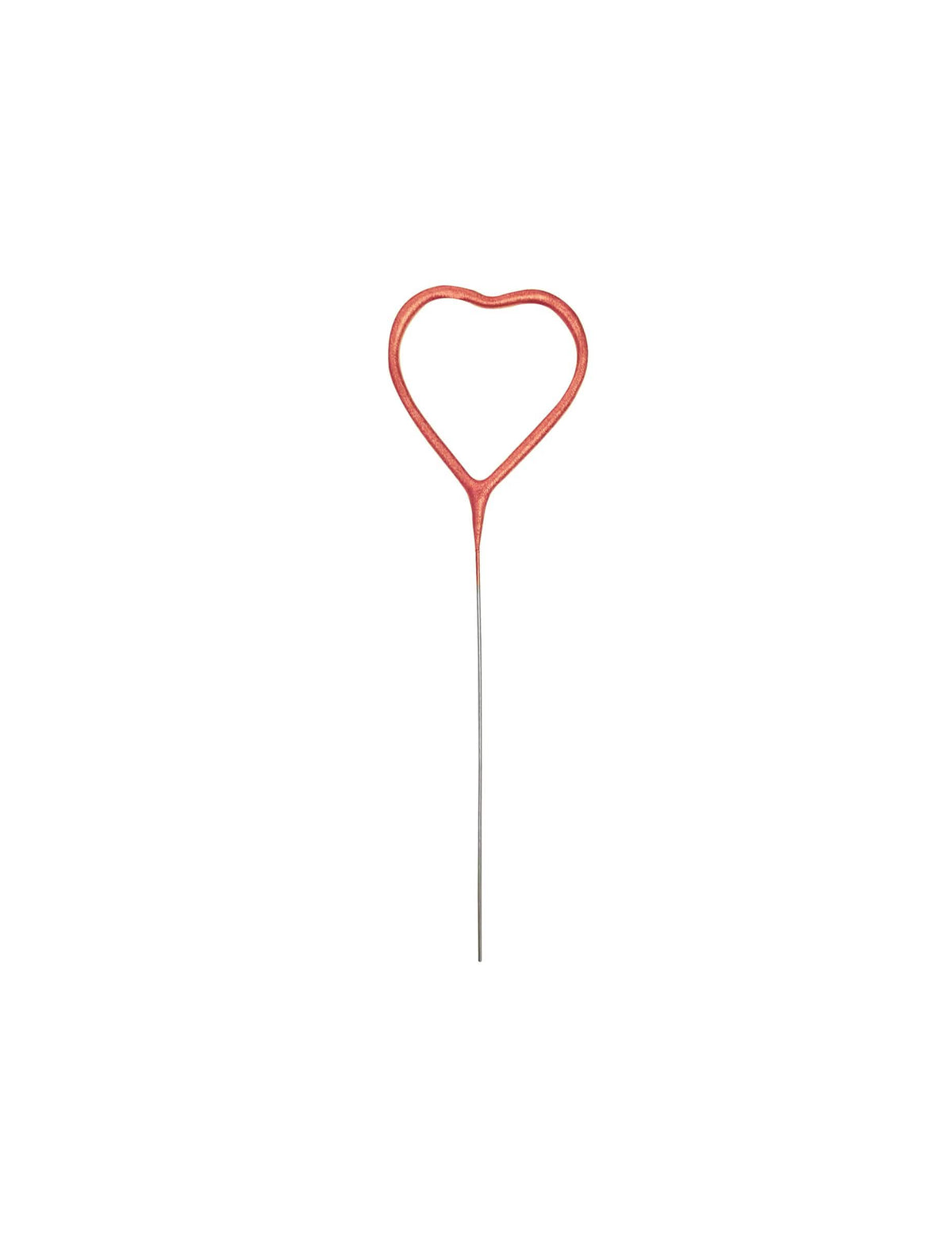 Vela mágica coração para festa ouro rosa cintilante
