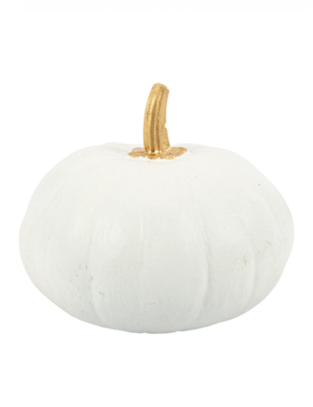 Citrouille en plastique Halloween pour décoration blanche et or