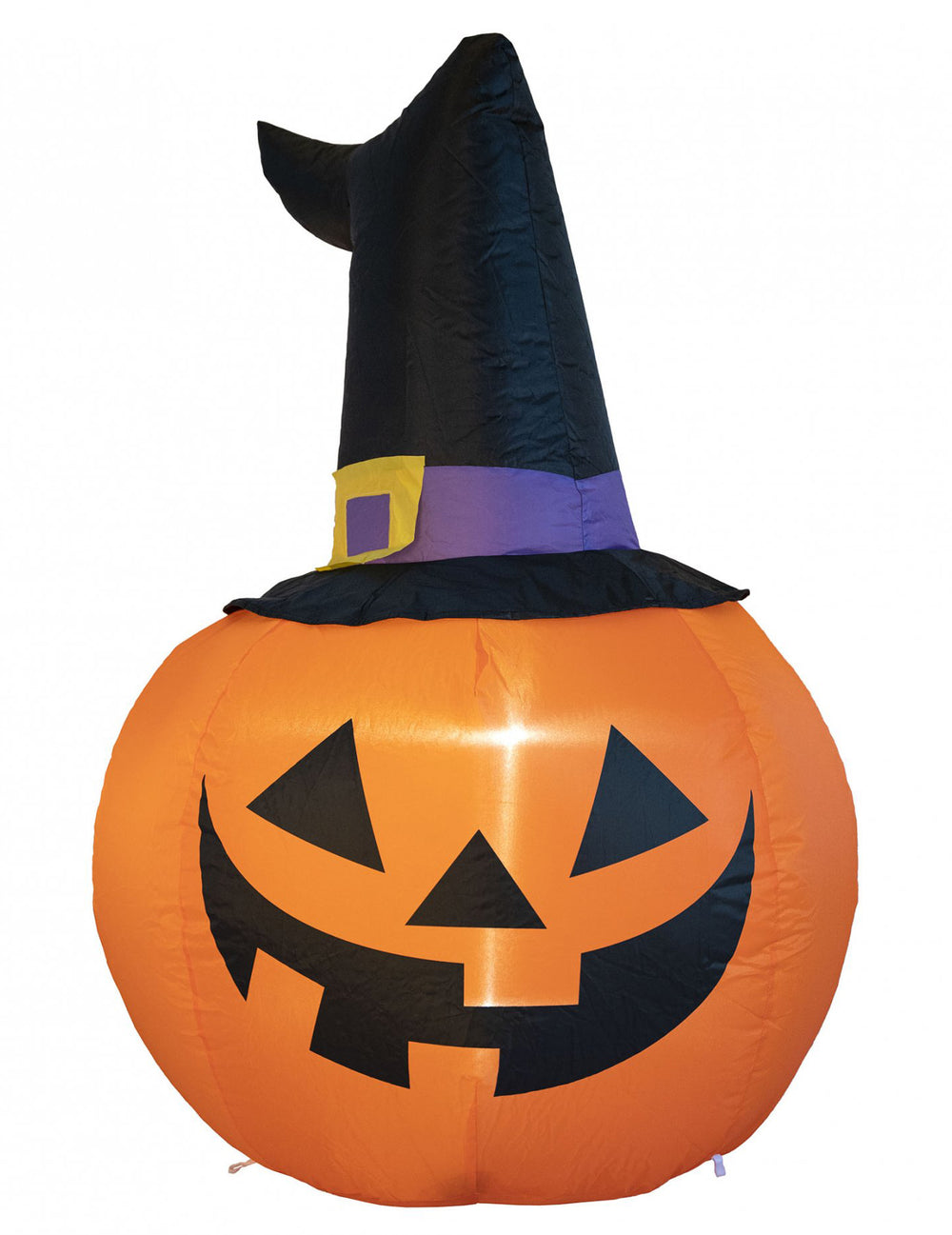 Vue de face de la citrouille gonflable lumineuse Halloween