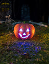Abóbora Halloween luminosa brilhante 17 cm