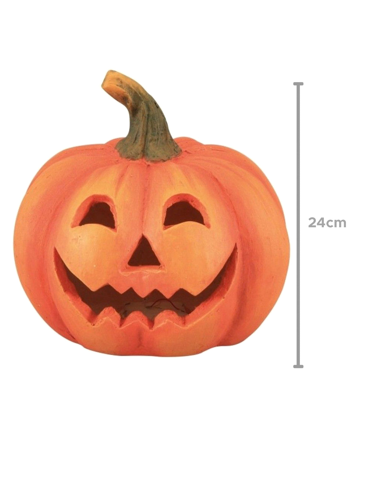 Abóbora luminosa assustadora 24 cm