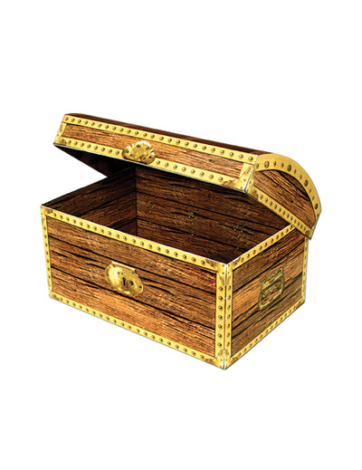 Cofre do Tesouro de Cartão Pirata 20 x 14 cm