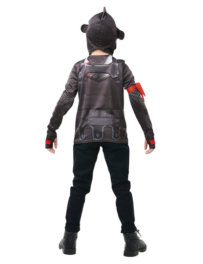 Vue de dos du déguisement Black Knight Fortnite pour adolescent