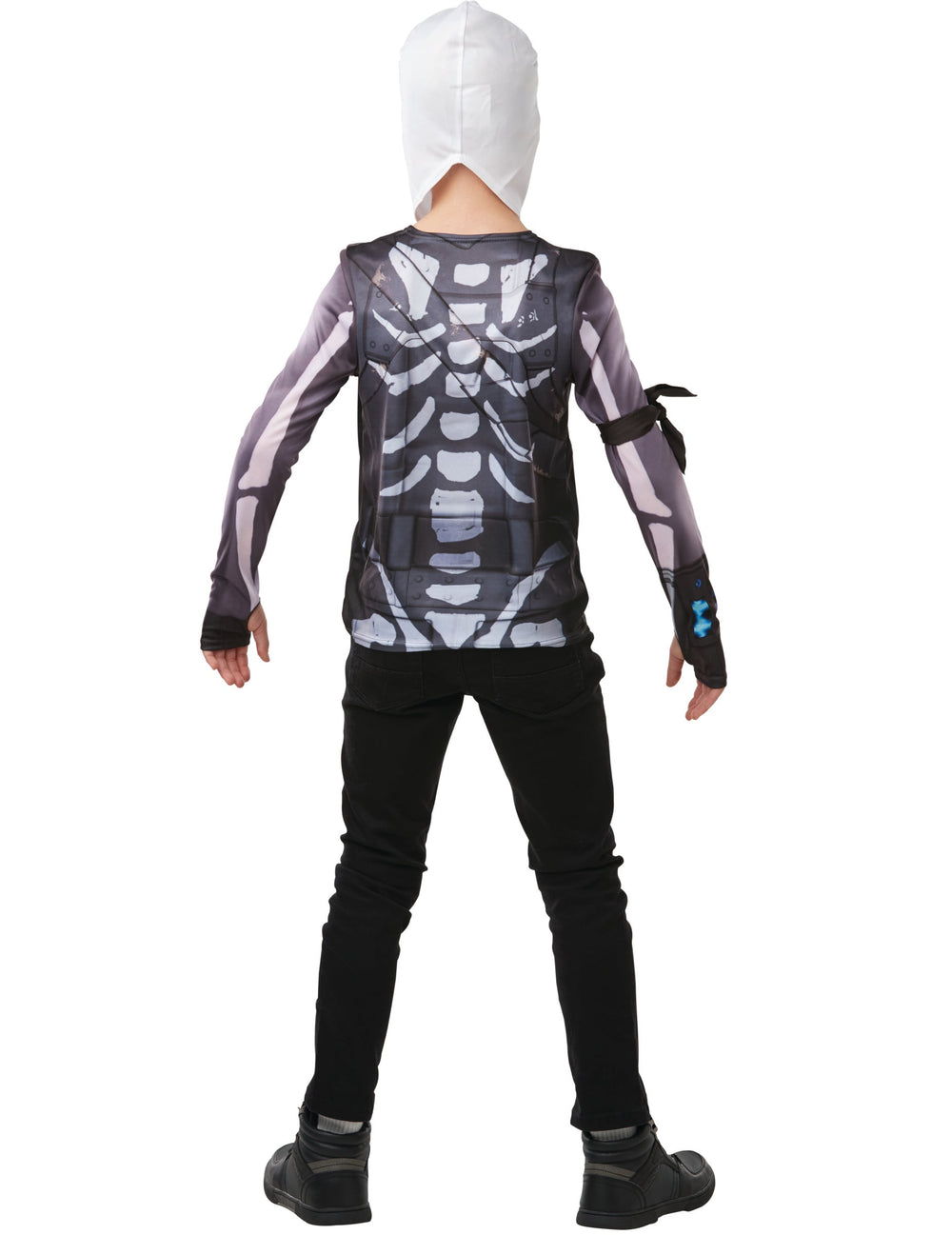 Vue de dos du coffret de déguisement Skull Trooper Fortnite