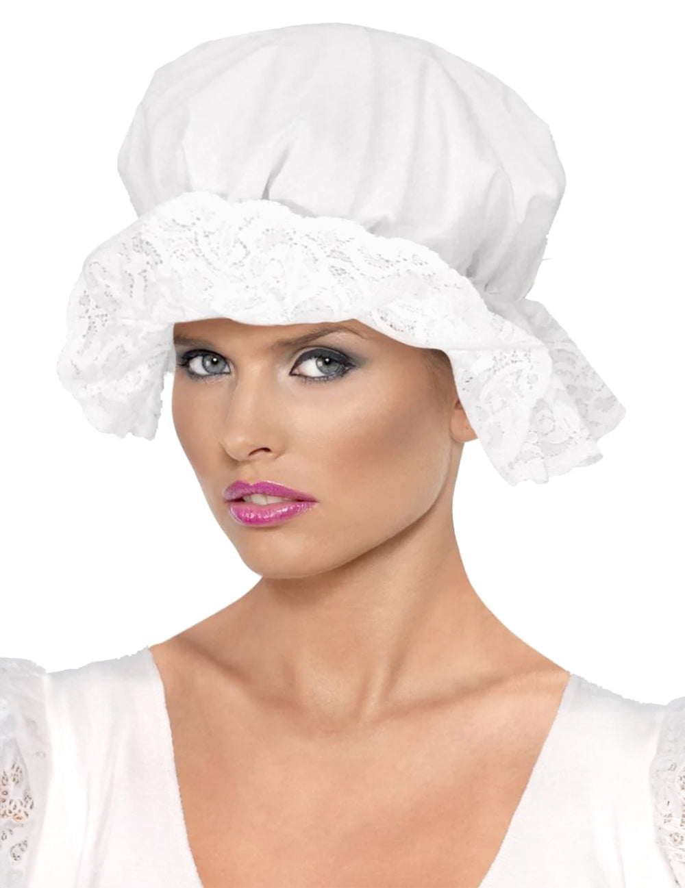 Coiffe bretonne pour femme blanche en dentelle