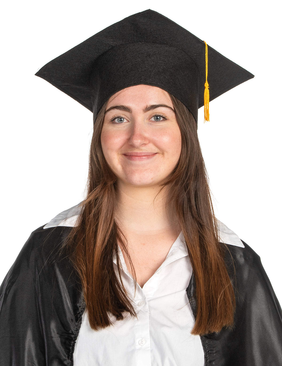 Chapéu de estudante preto adulto