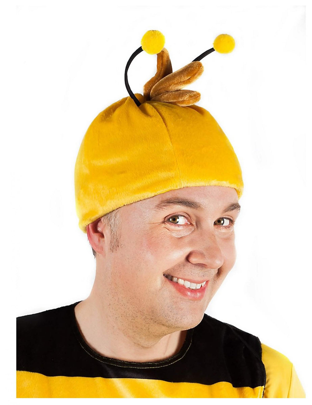 Peruca Willy Maya, a abelha, para adulto, amarelo com antenas