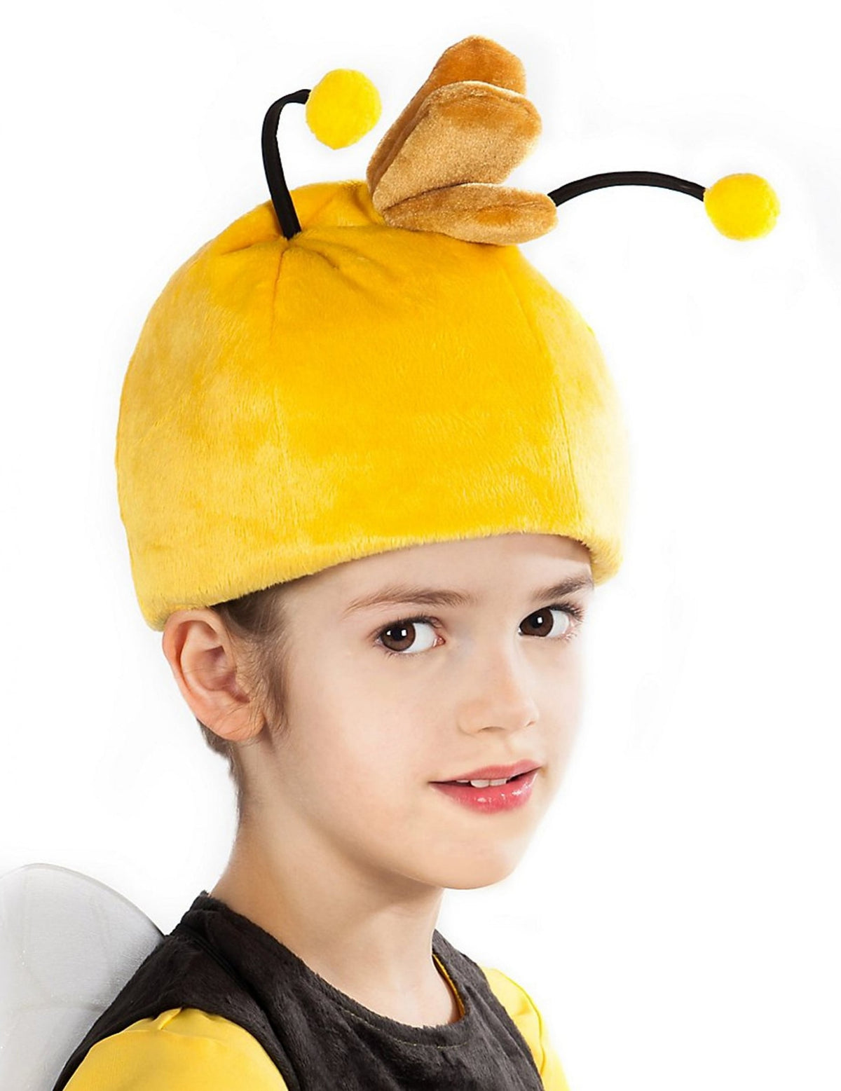 Coiffe Willy Maya l'Abeille pour enfant jaune avec antennes