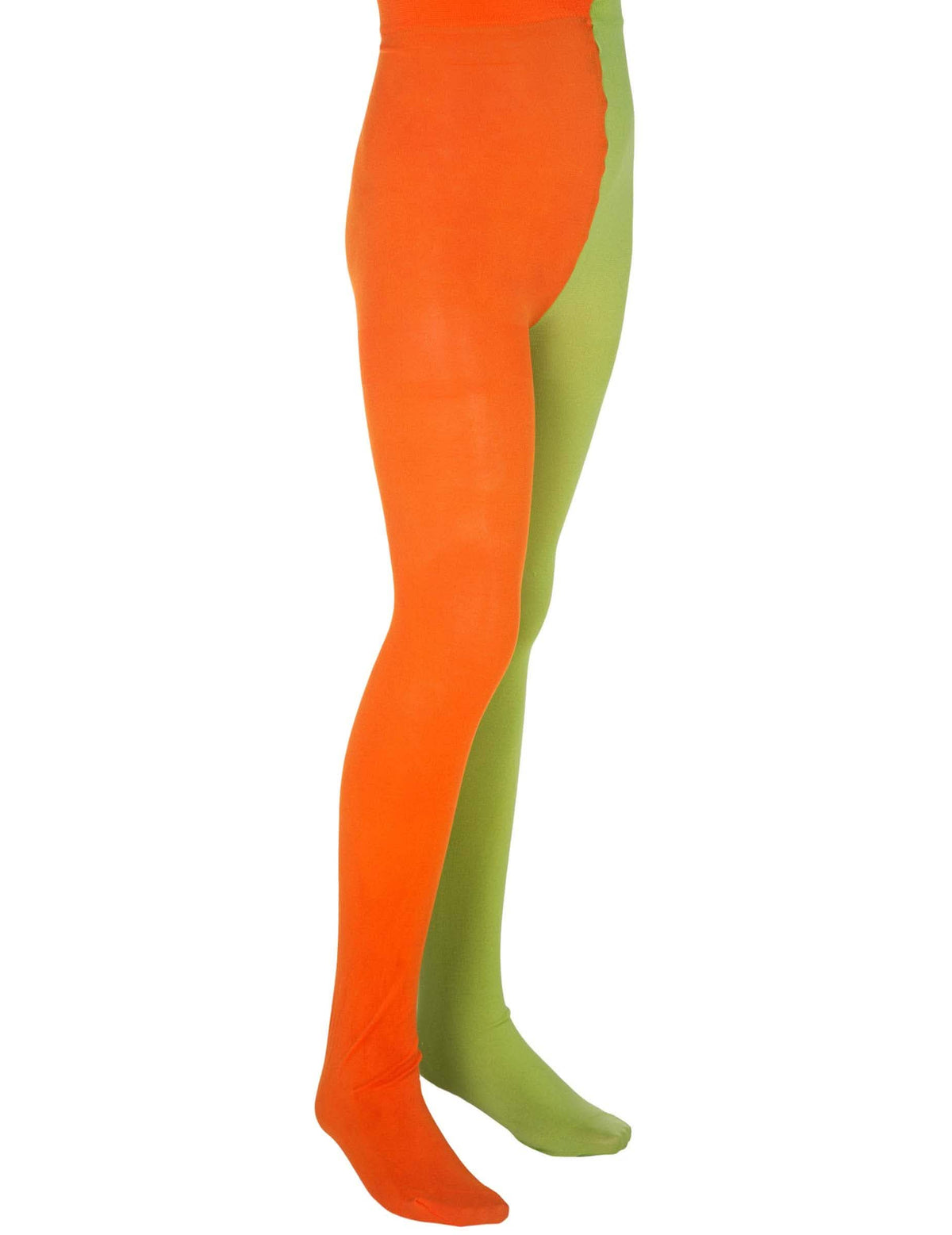 Collants Fifi Brindacier para menina cor de laranja e verde