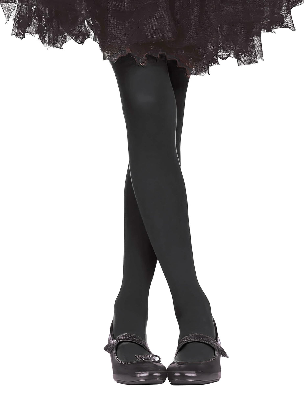 Collants pretos opacos para criança