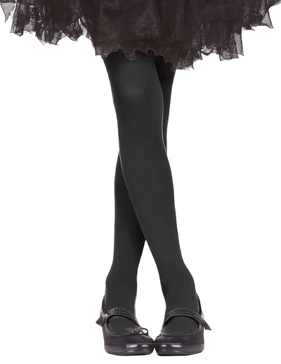 Collants pour enfant noir opaque