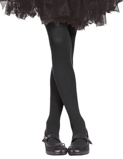 Collants pour enfant noir opaque
