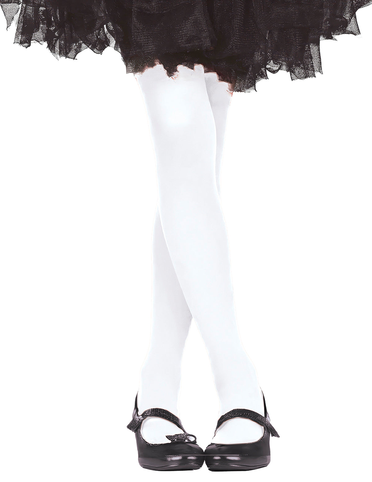 Collants opaques pour enfant blancs