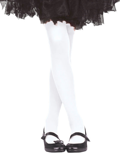 Collants opaques pour enfant blancs